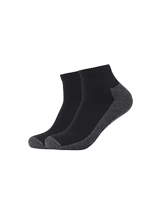 CAMANO | Chaussettes courtes de sport pour femmes Quarter Coolmax, paquet de 2 | schwarz